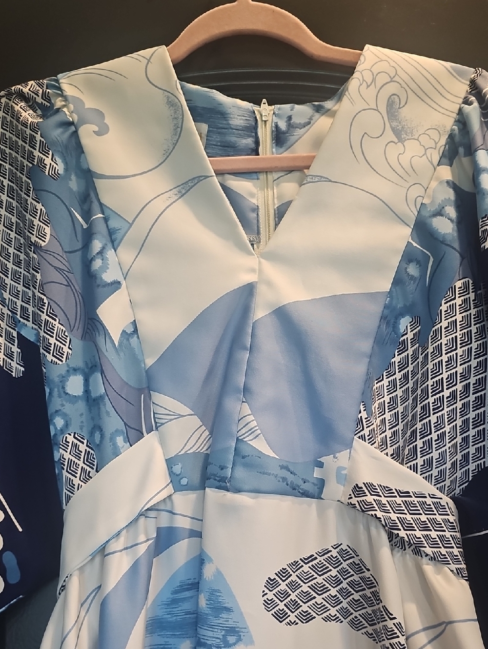 McLnerny Vintage Caftan Maxi Kimono Sleeve Dress - Picture 3 of 11